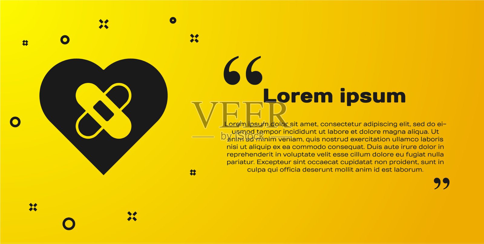 黑色治愈了破碎的心或孤立的离婚图标插画图片素材