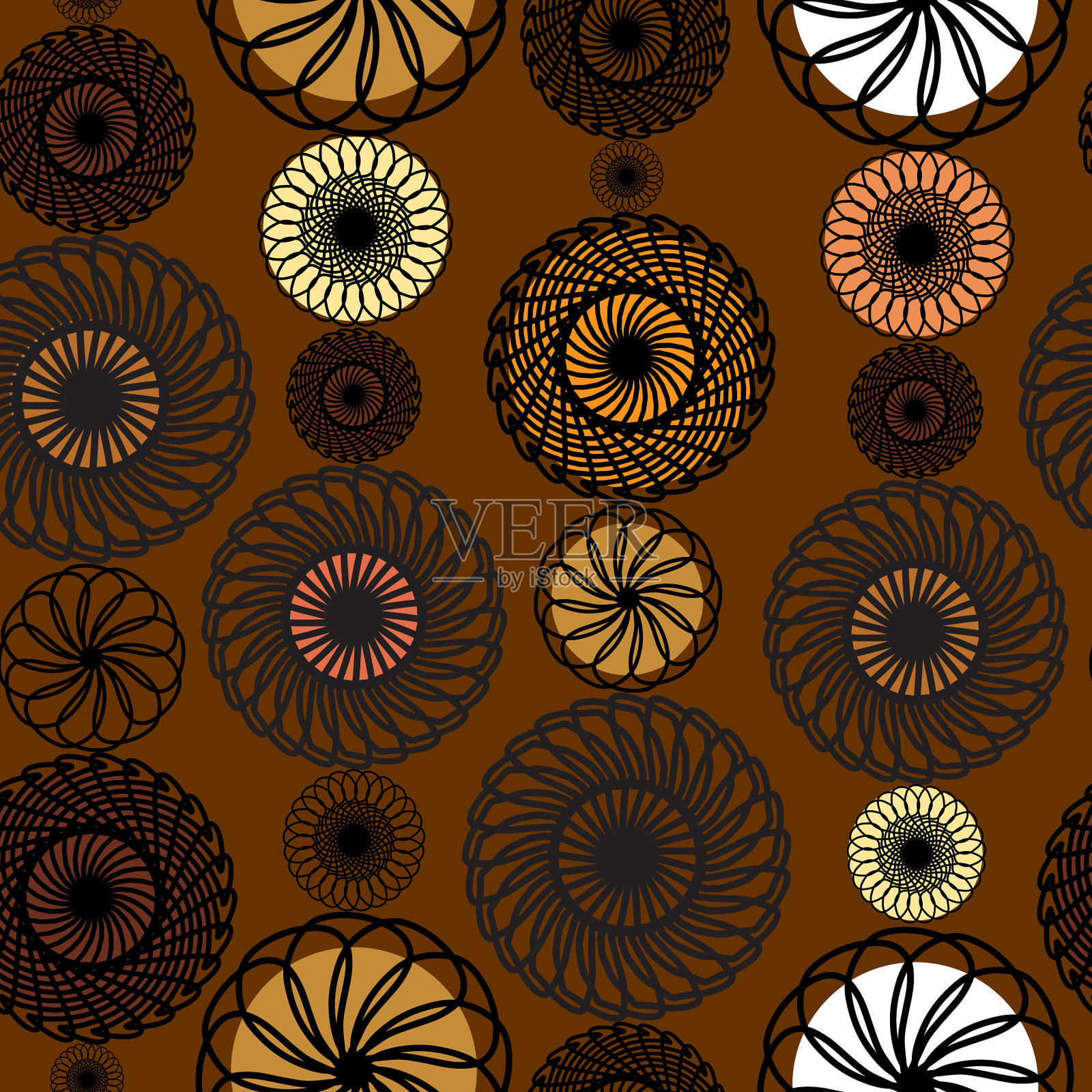 抽象无缝模式插画图片素材