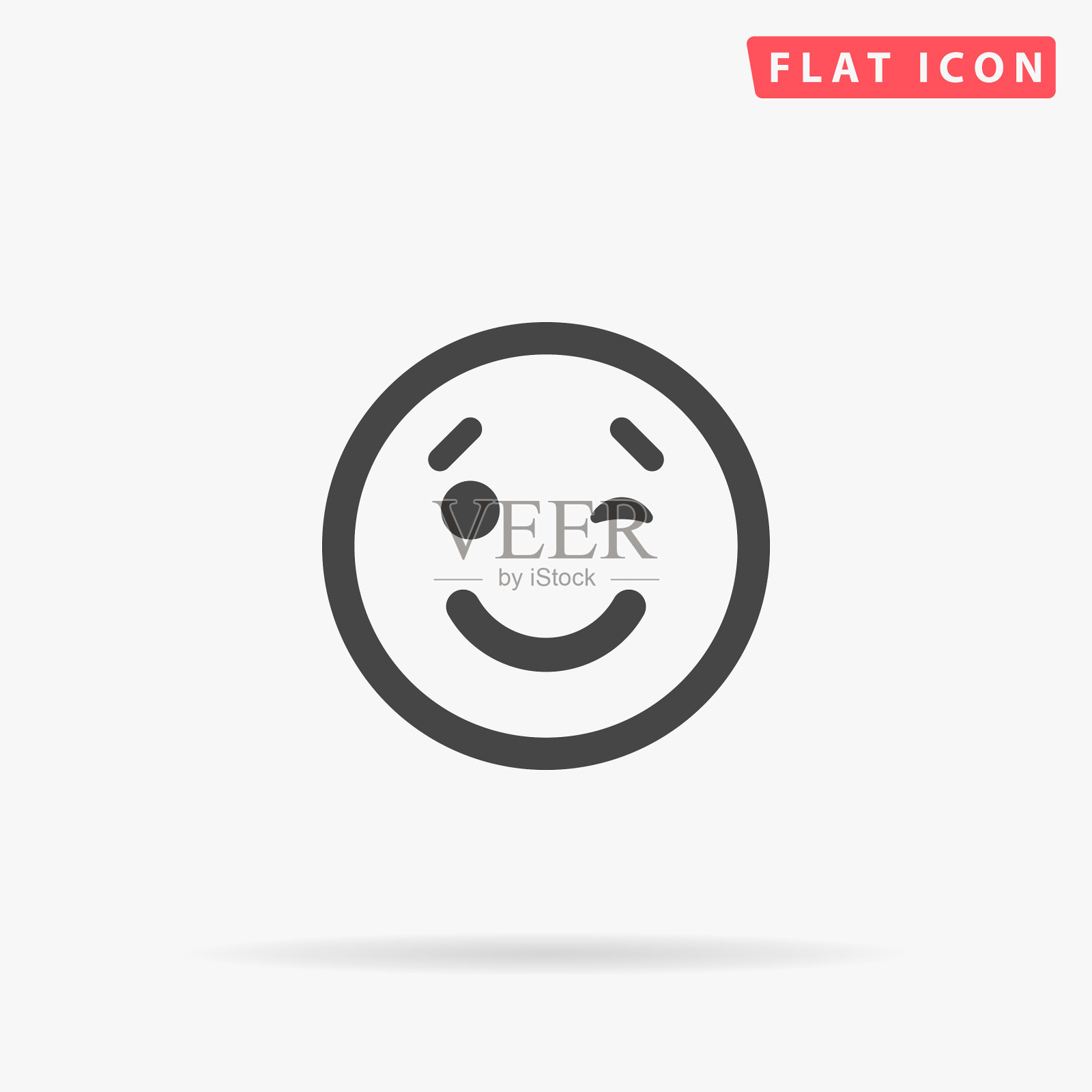 眨眼平面图标图标素材