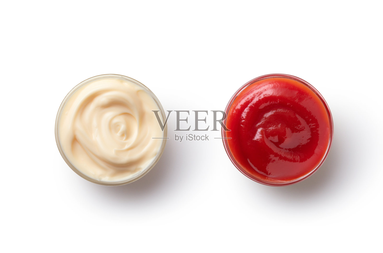 蛋黄酱、番茄酱照片摄影图片