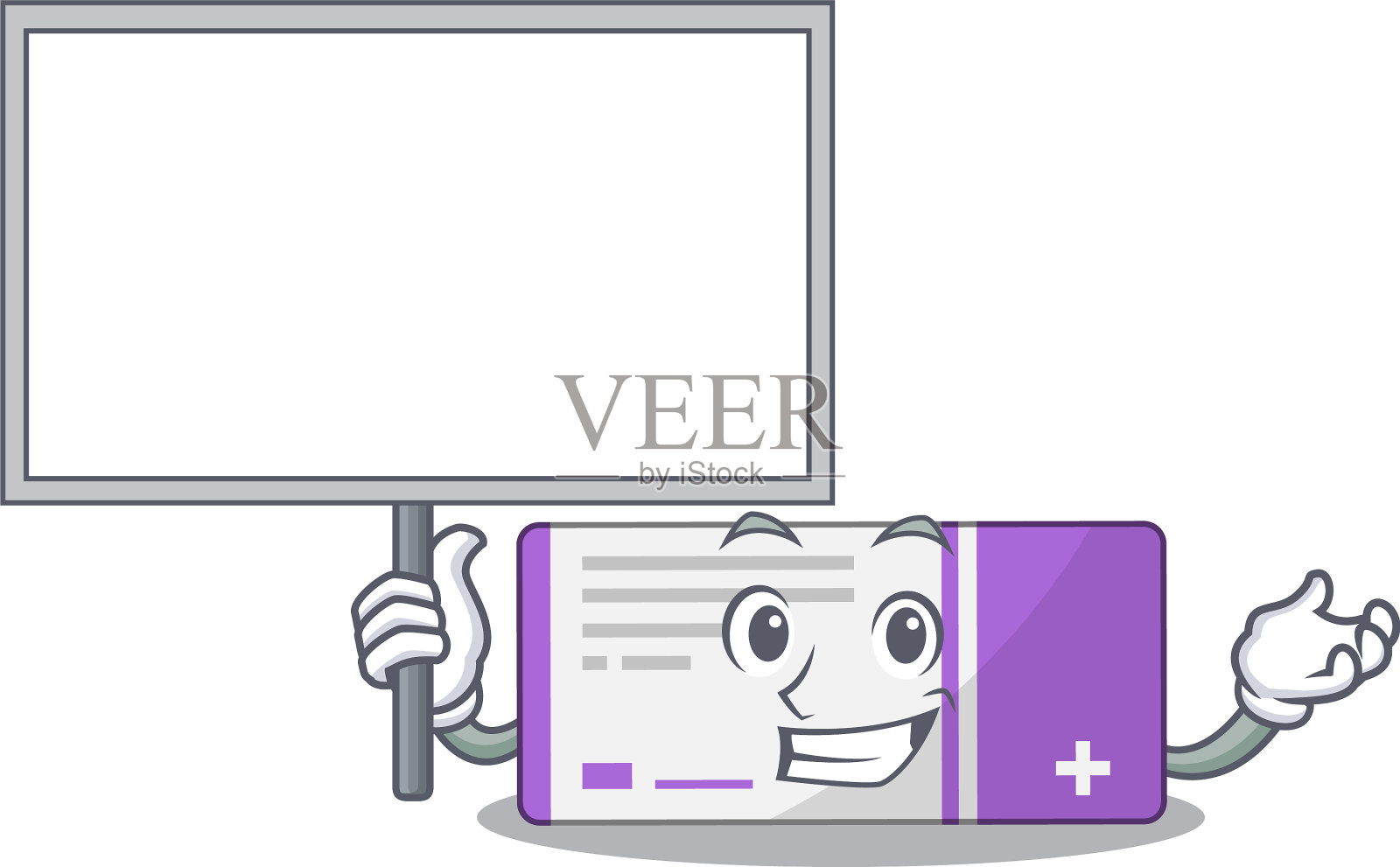 甜美的吉祥物设计药盒带板设计元素图片