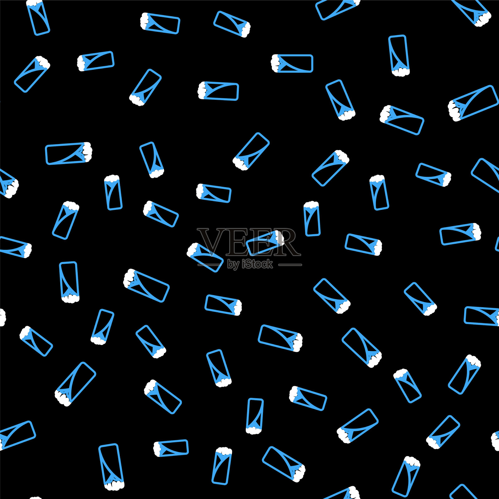 线玉米饼图标隔离无缝图案上插画图片素材