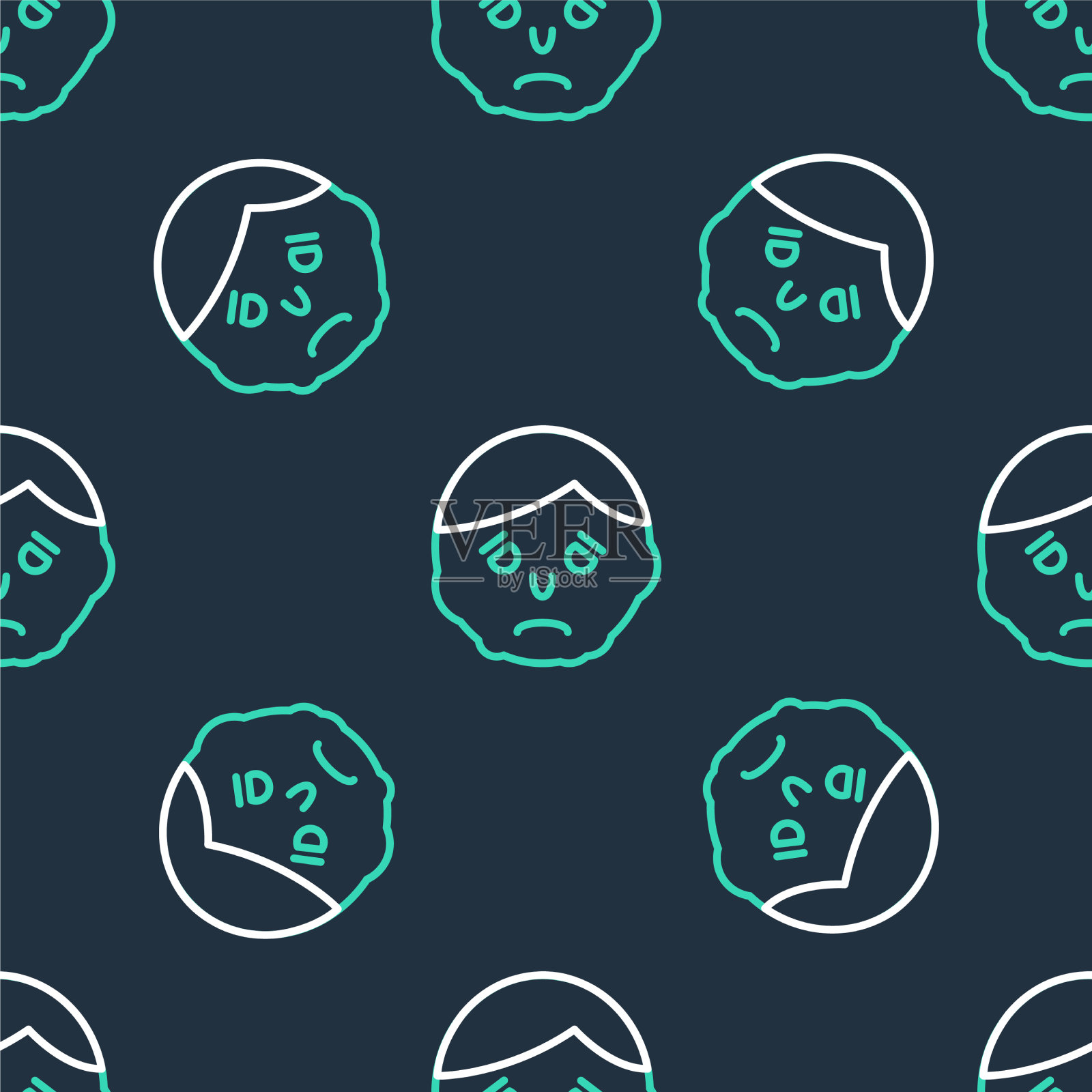 行炎症面图标孤立无间插画图片素材