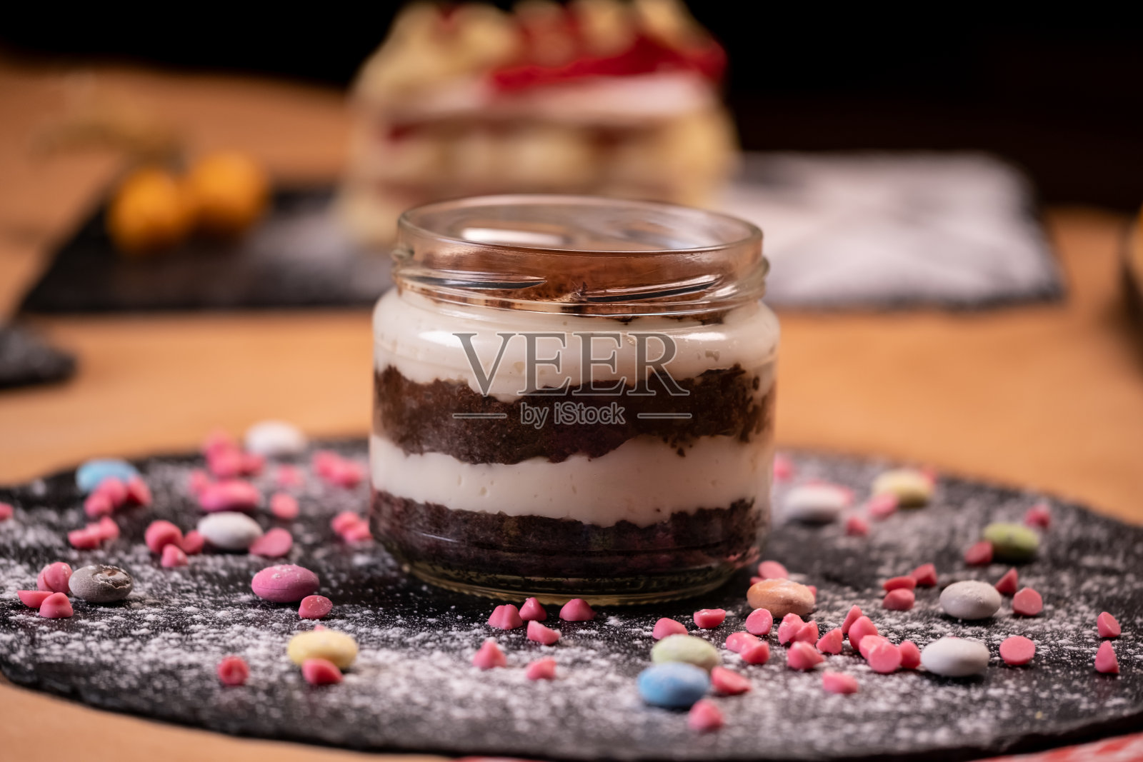 甜点罐木兰花甜点照片摄影图片