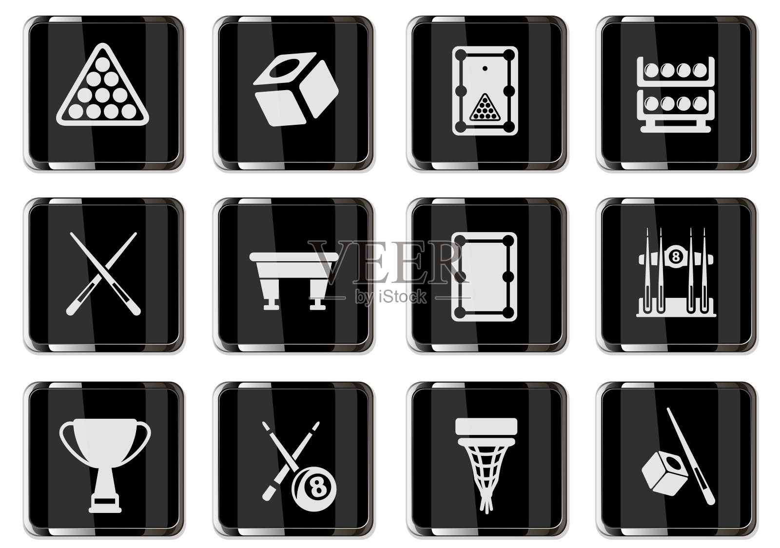 台球图标设置图标素材