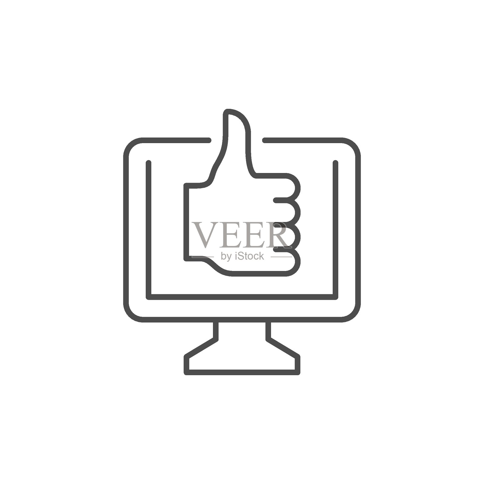 像按钮线轮廓图标图标素材