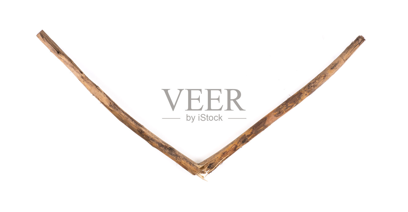 破碎的木棒孤立在白色背景上照片摄影图片