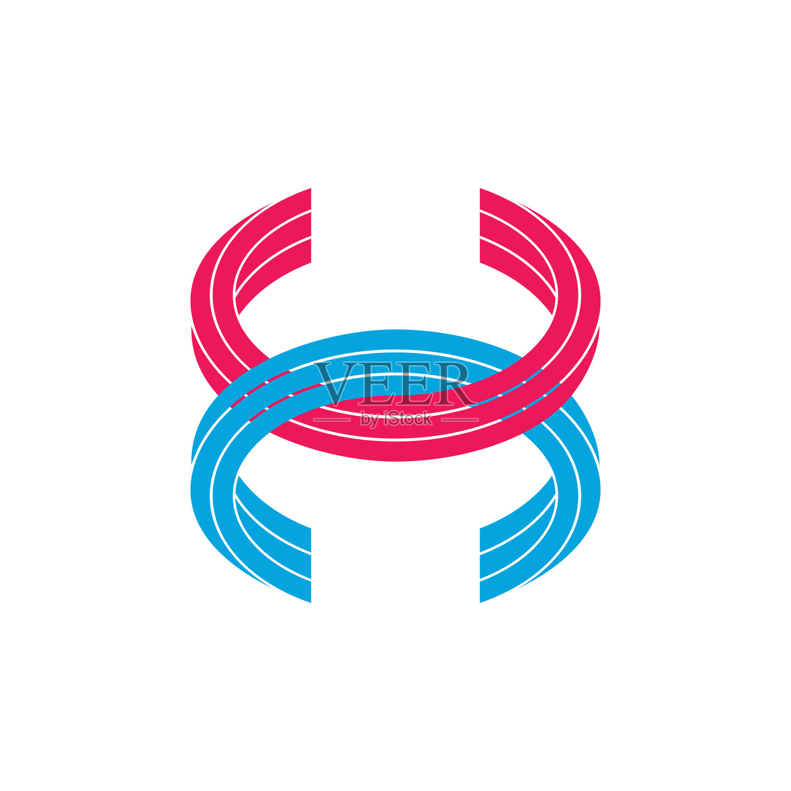 链圈字母hc标志图标素材