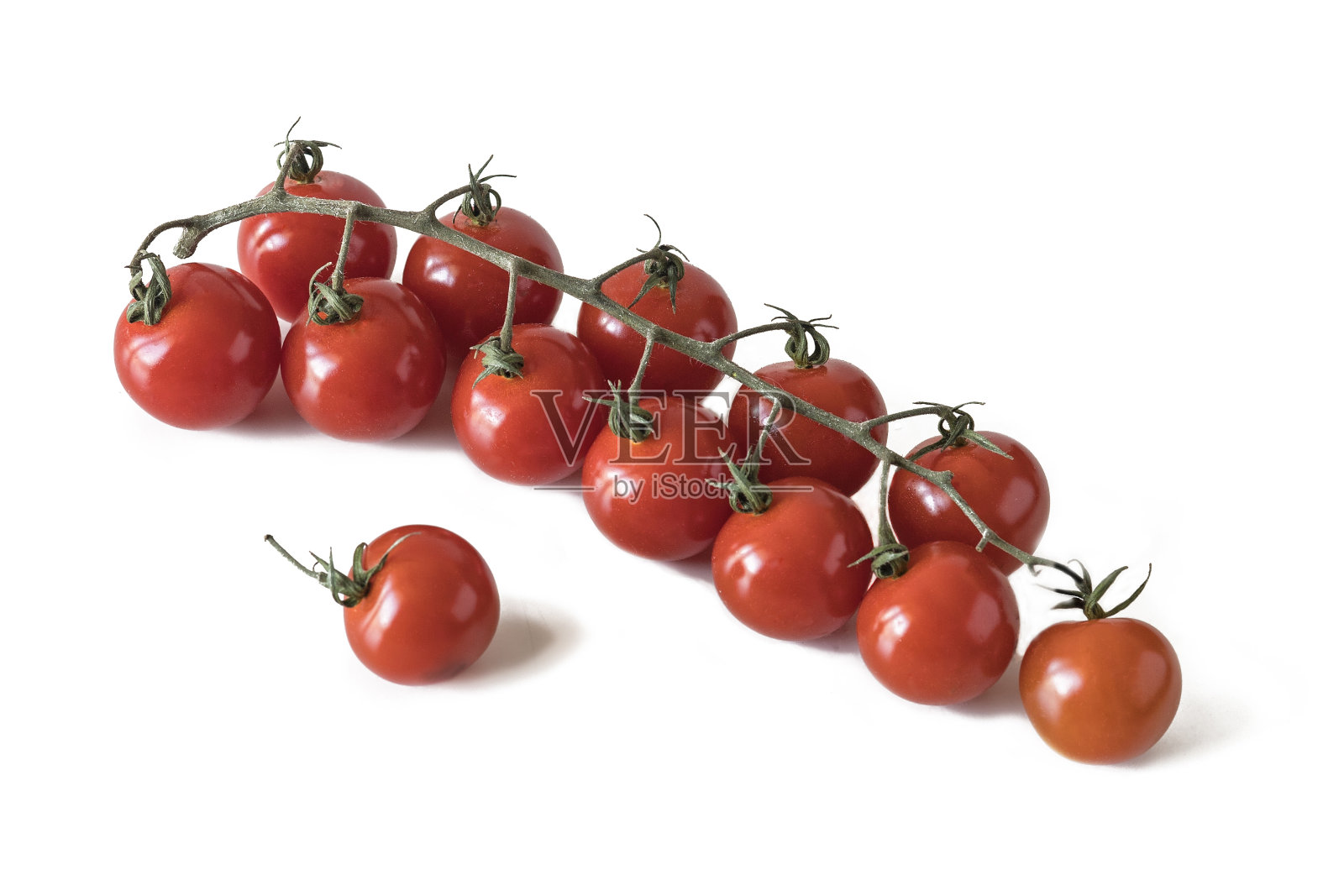 樱桃番茄枝，隔离素材照片摄影图片