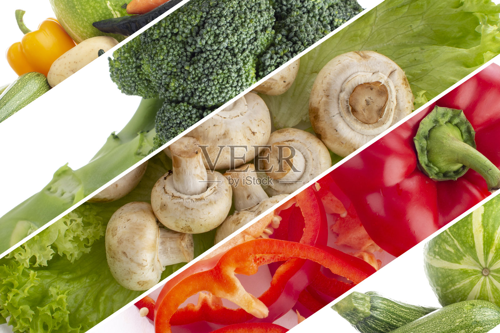 各种蔬菜拼贴照片摄影图片