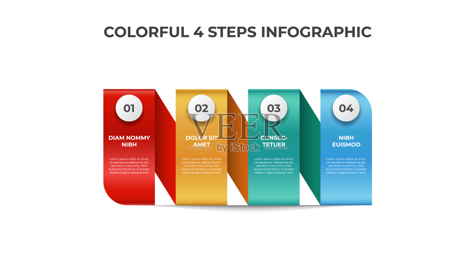 丰富多彩的信息图表元素模板数据插画图片素材