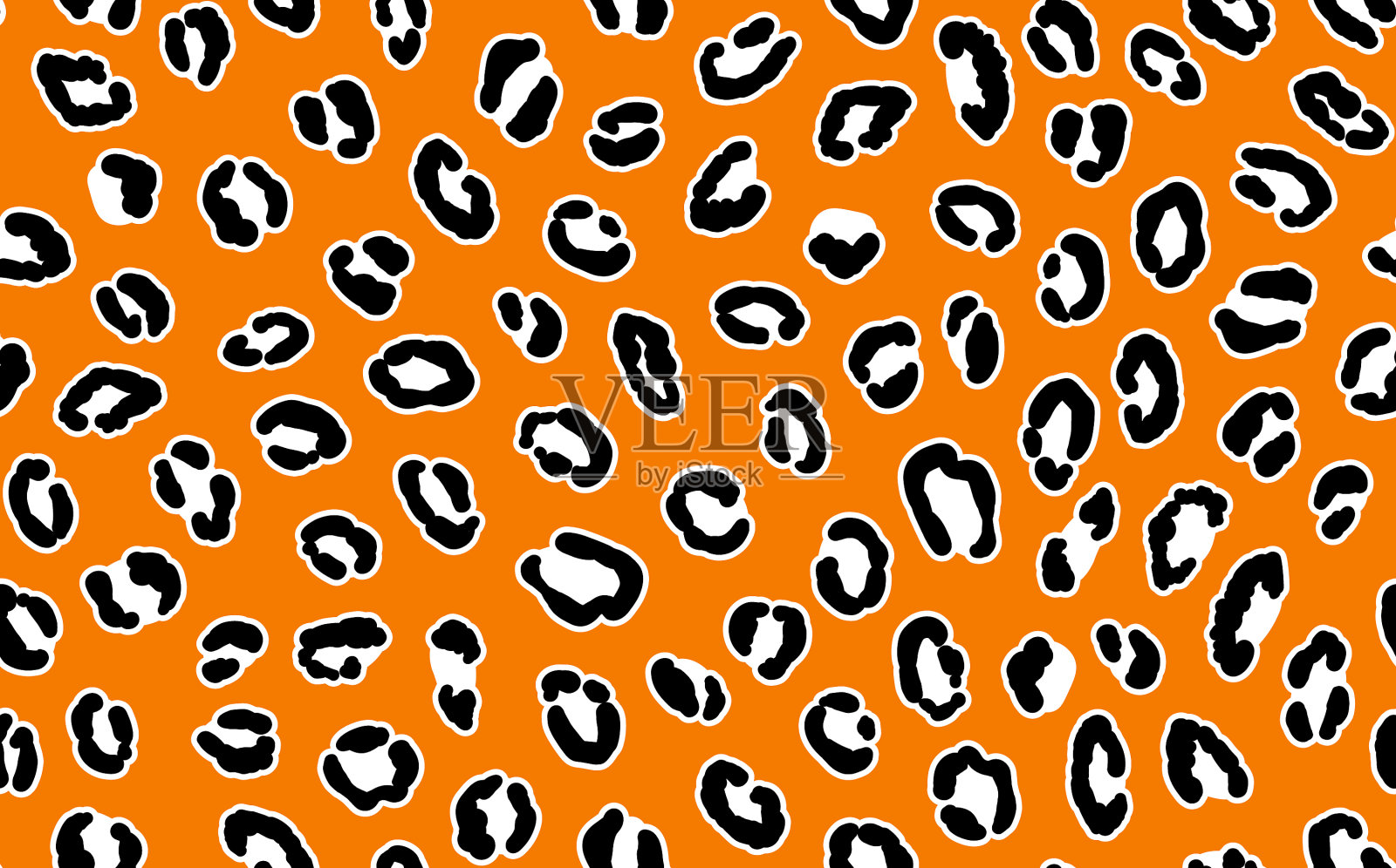 摘要现代豹纹无缝动物插画图片素材