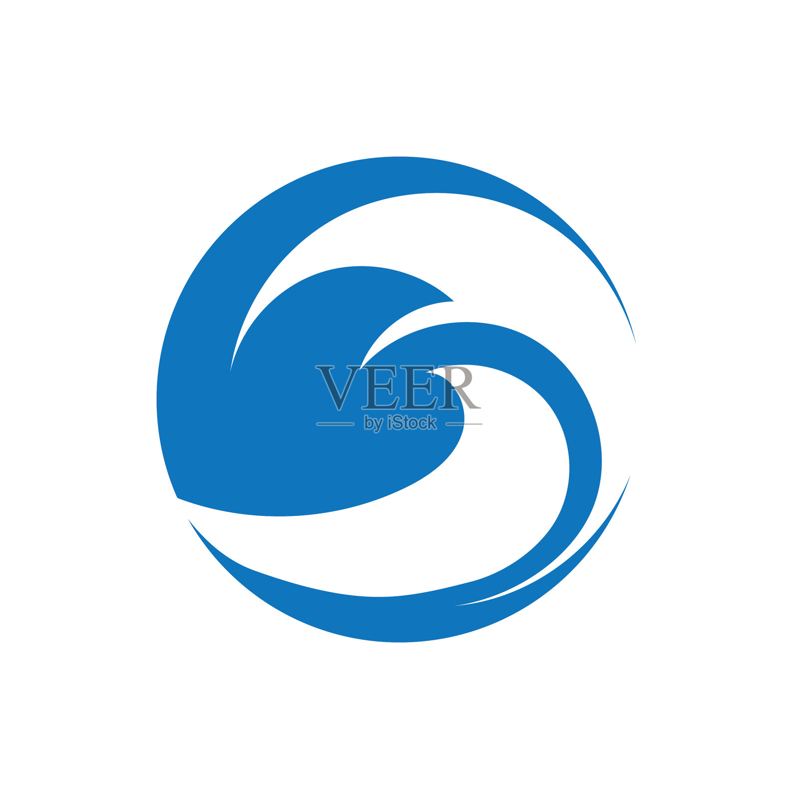 海浪标志设计模板插画图片素材