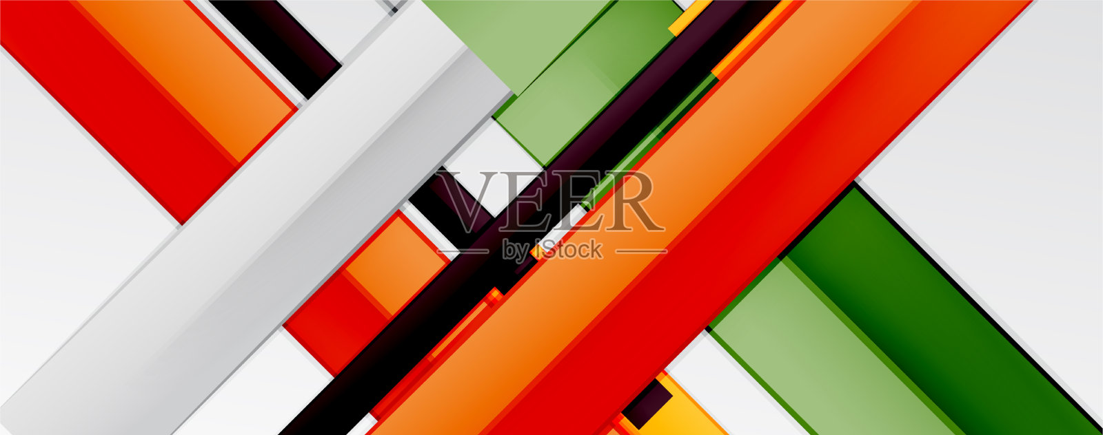 色彩抽象线条时尚几何背景插画图片素材