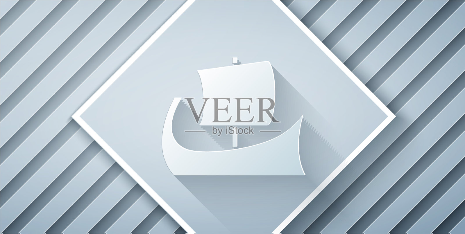 剪纸古希腊三重奏的图标孤立上插画图片素材