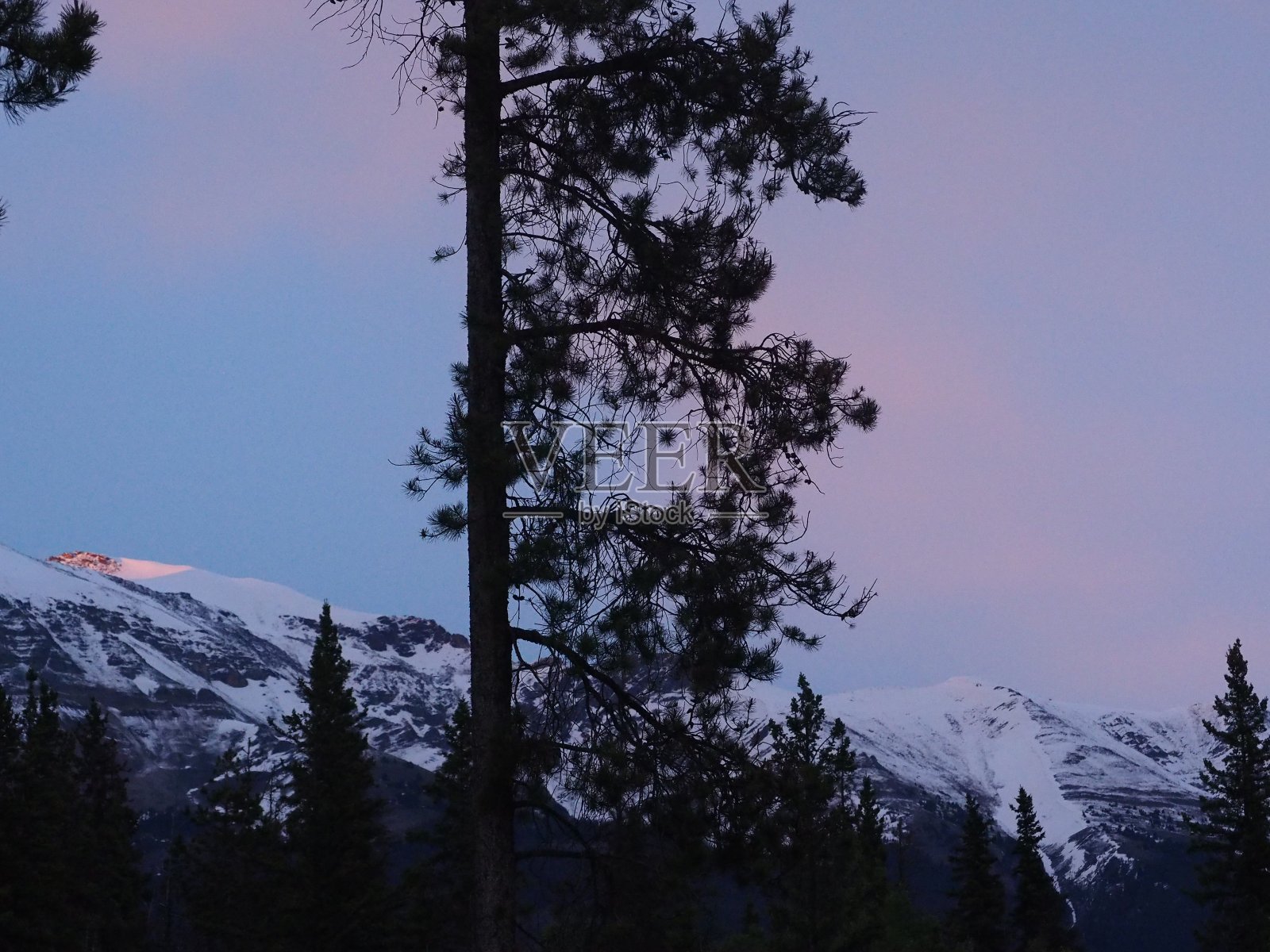 落基山的日落照片摄影图片