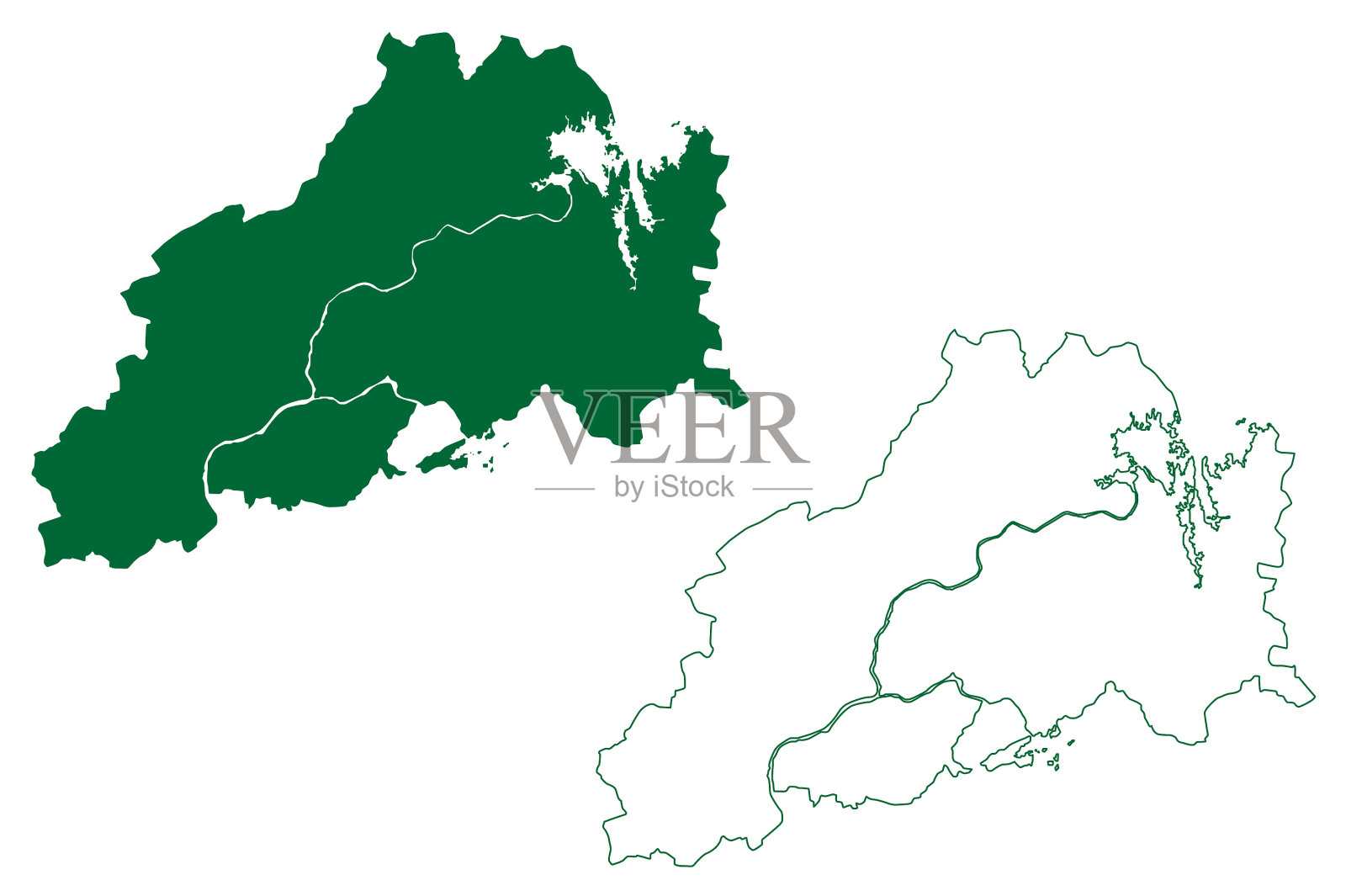 Mahisagar区古吉拉特邦共和国插画图片素材