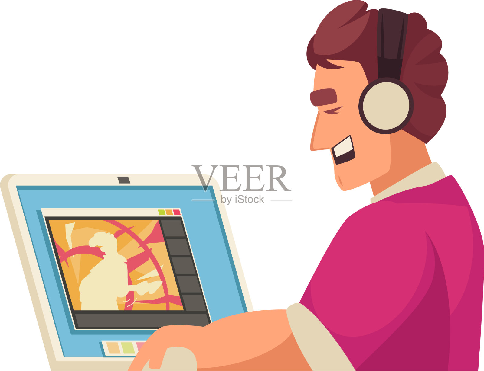 在线音乐设计元素图片