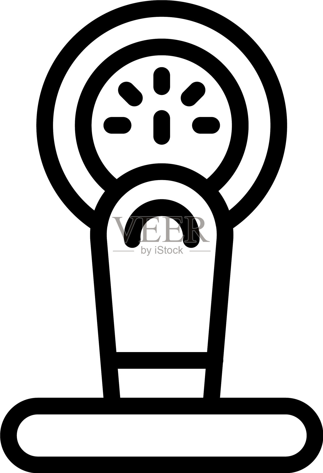 停车重量图标轮廓风格插画图片素材