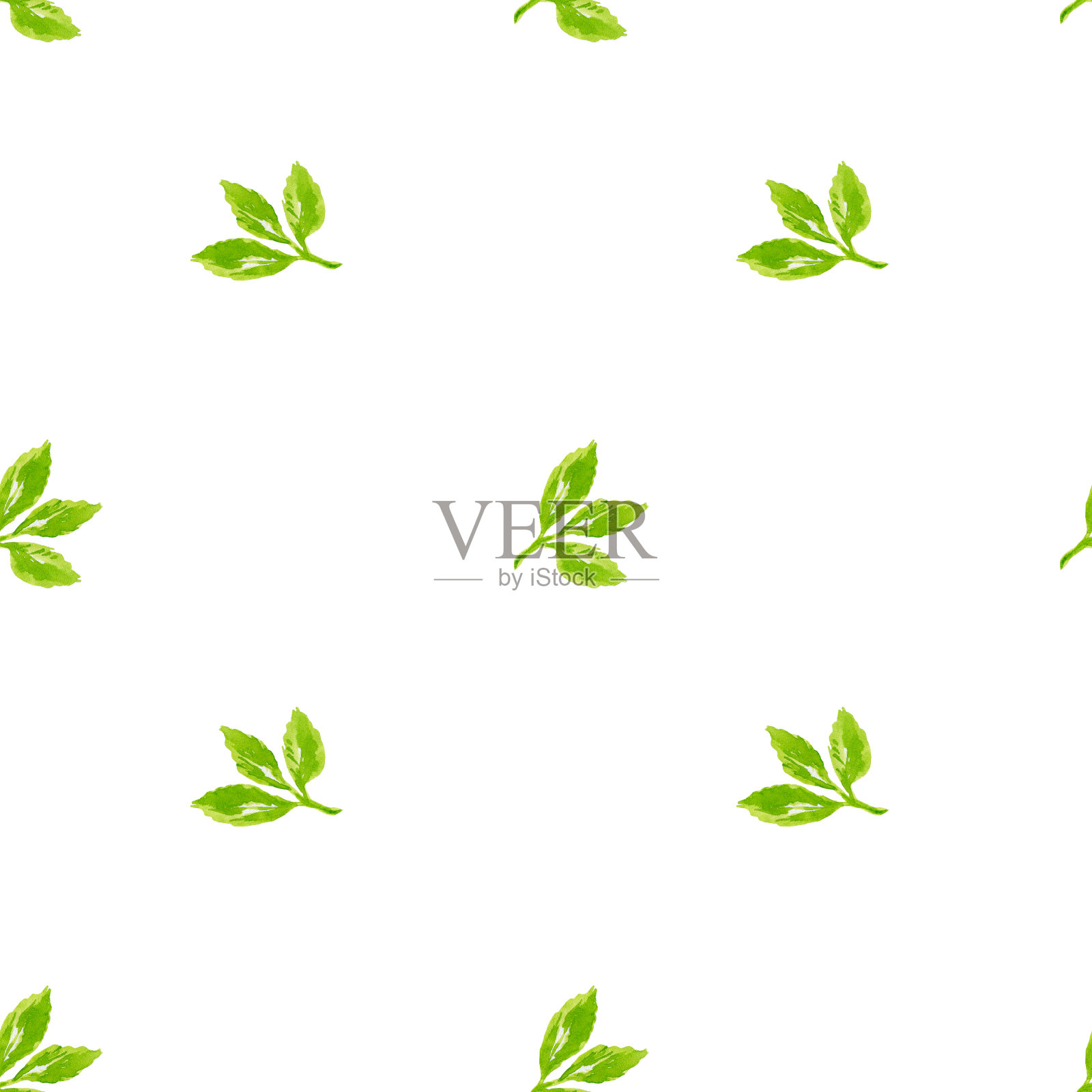 水彩无缝纸简单的野花。水彩花卉无缝图案，水彩粉色、棕色、灰色，简单的花卉元素，手绘，手绘。白色花卉点缀。插画图片素材