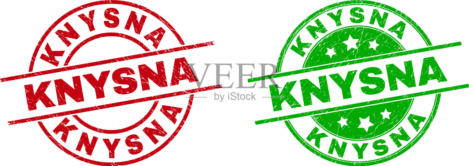 奈斯纳圆形印章采用遇险纹理插画图片素材