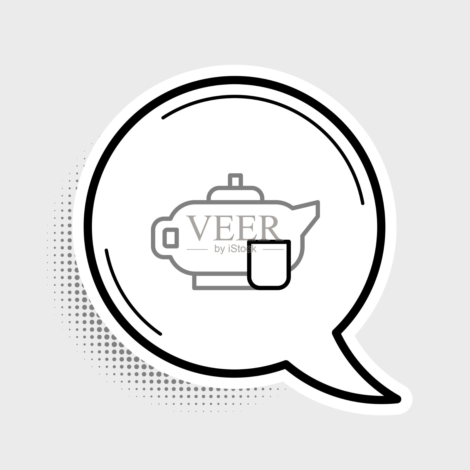 行传统茶道icon孤立上插画图片素材