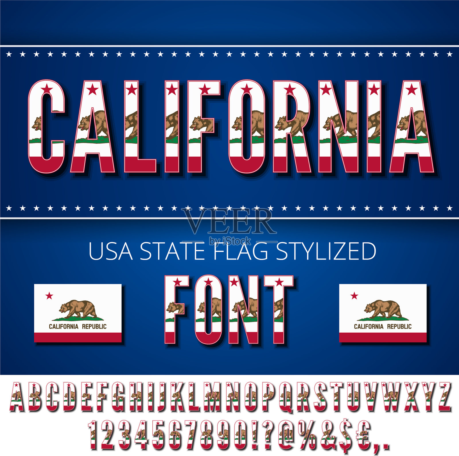 使用状态字体插画图片素材