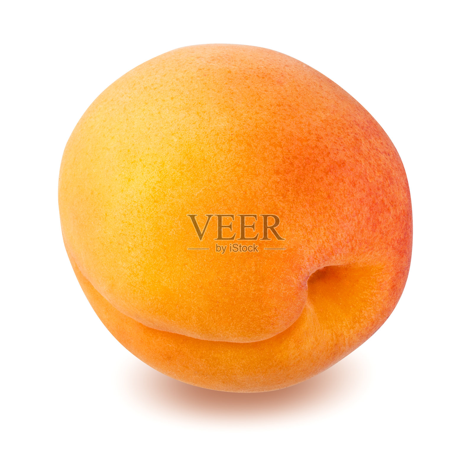 杏孤立在白色背景与修剪路径照片摄影图片