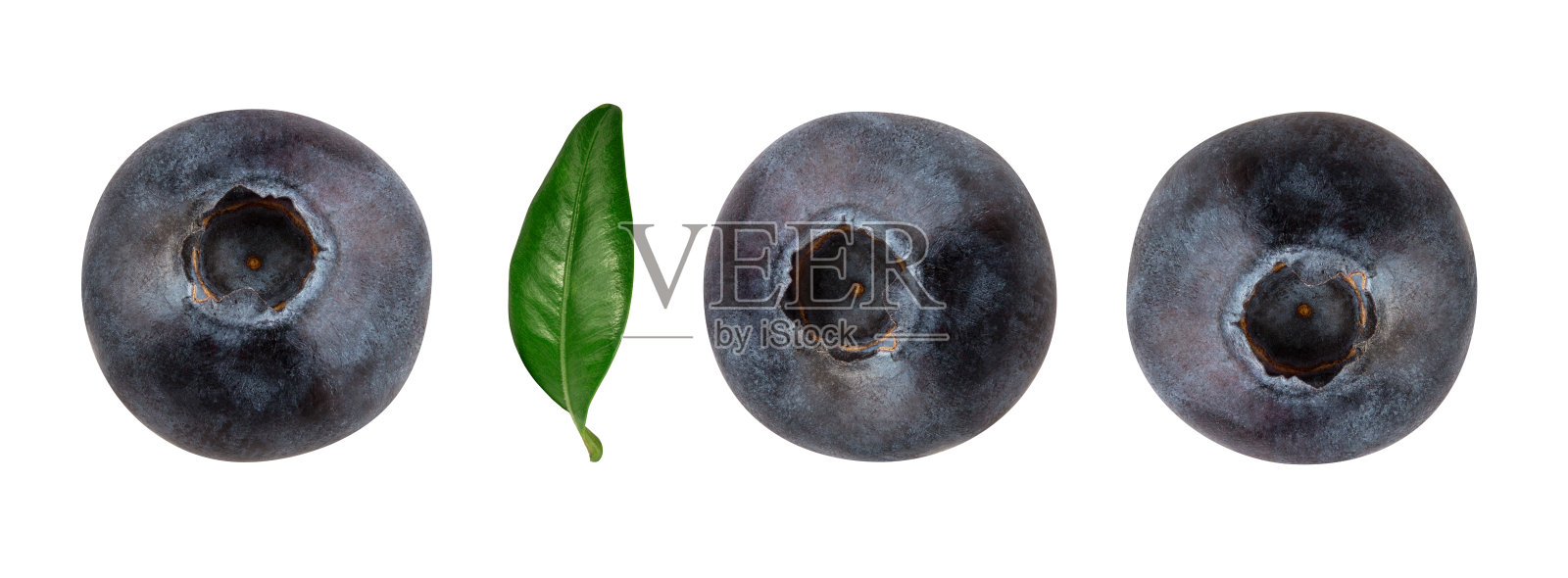 蓝莓与叶子孤立的白色背景与修剪路径照片摄影图片