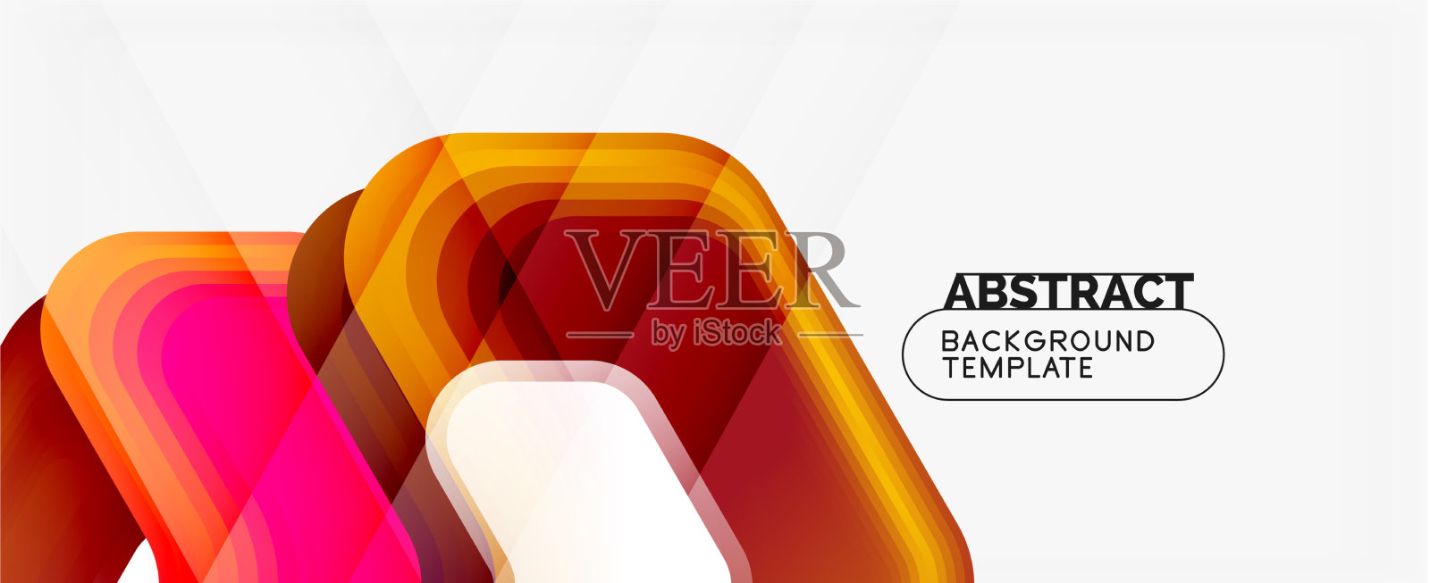 三维箭头几何构成抽象插画图片素材