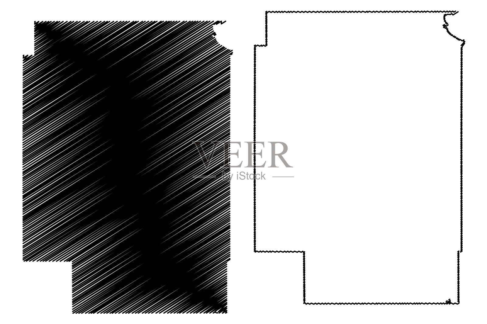 克雷格县俄克拉荷马州美国联合县插画图片素材