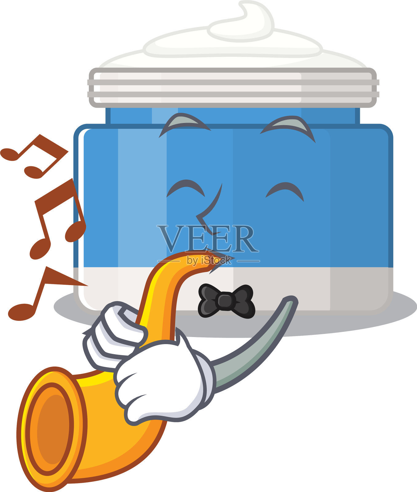 润肤霜音乐家卡通设计设计元素图片