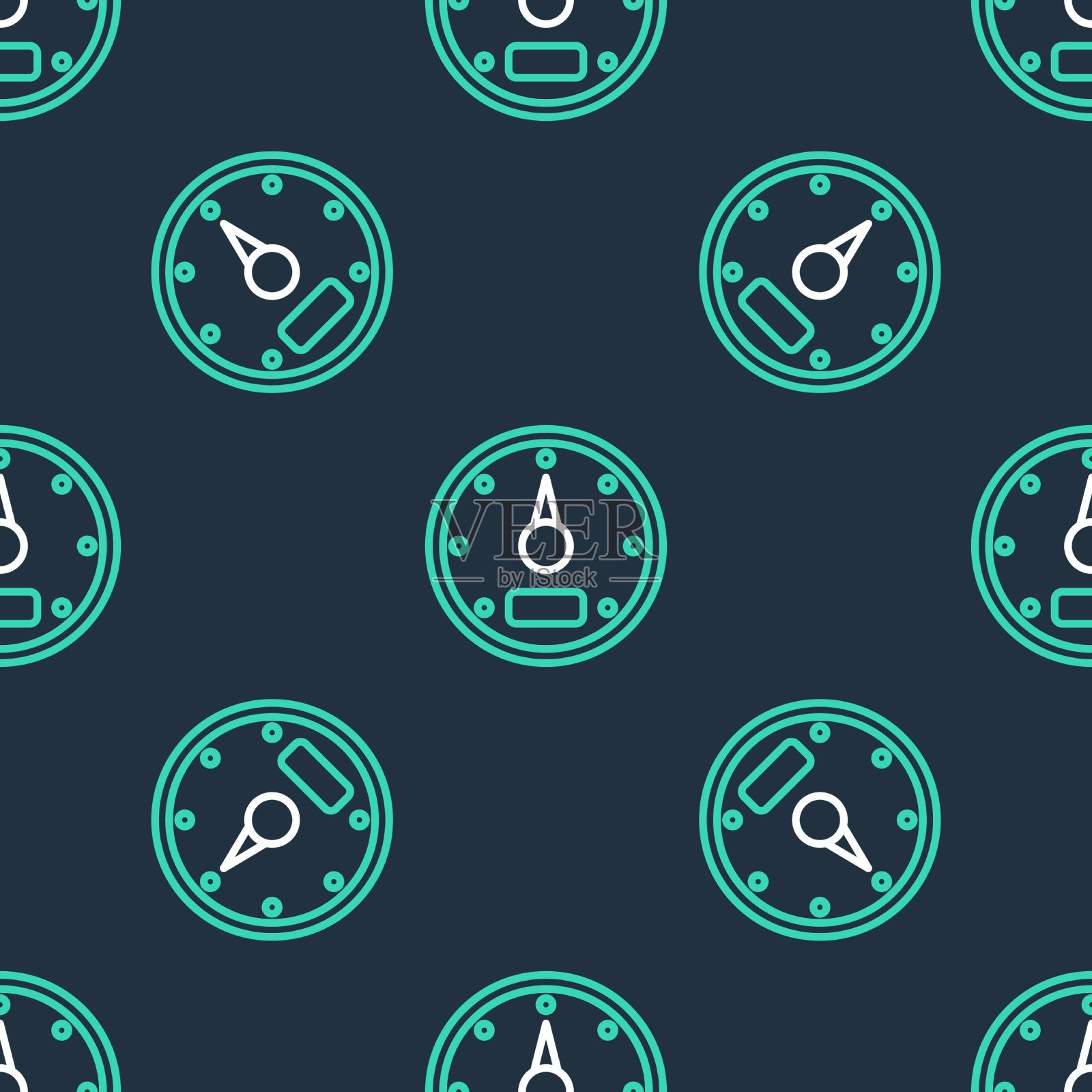 线速度计图标隔离无缝图案上插画图片素材