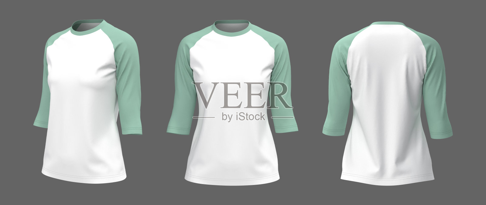 半袖raglan t恤模型照片摄影图片