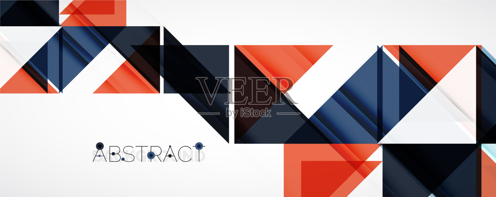 设置三角形几何背景插画图片素材