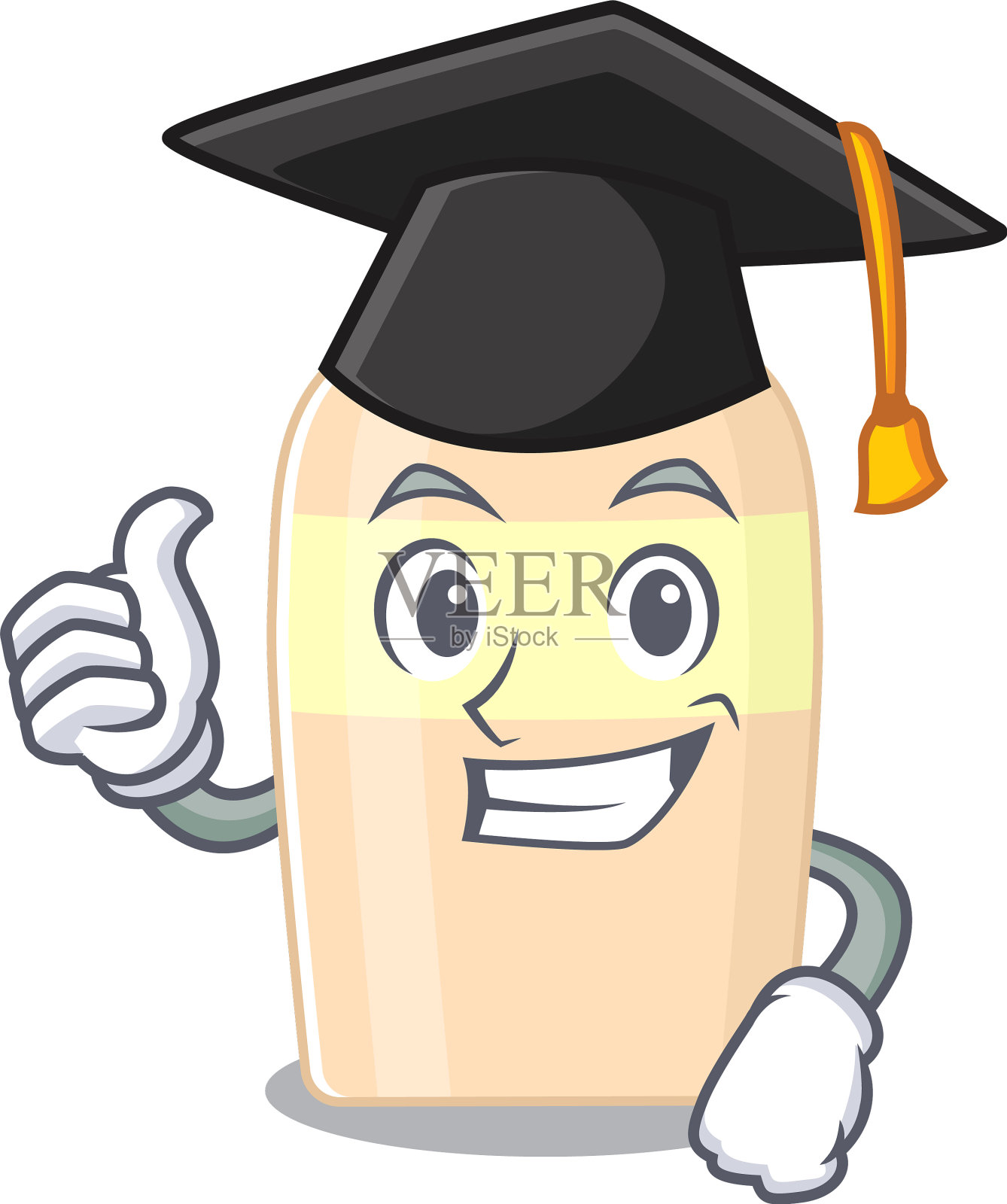 快乐骄傲墨粉漫画设计与帽子设计元素图片