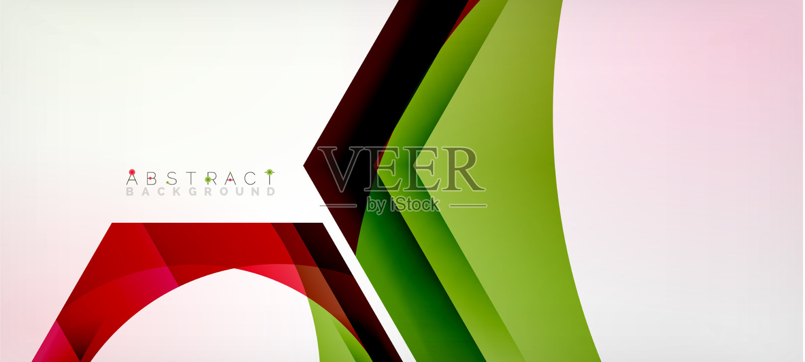 彩色六边形几何抽象插画图片素材