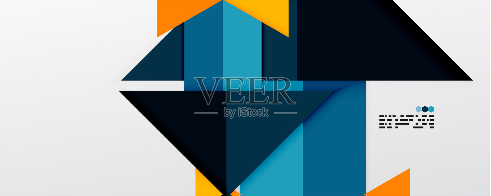 闪闪发光的三角形和几何形状插画图片素材