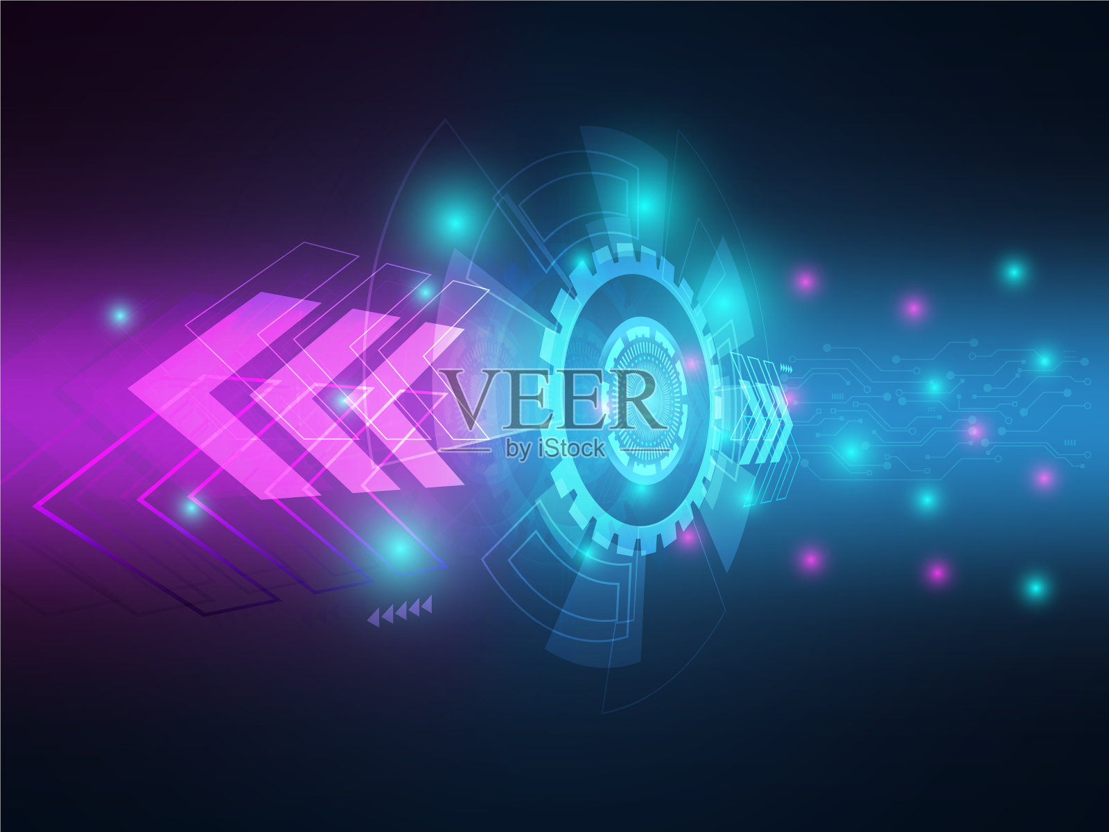 摘要技术高技术数据转移插画图片素材