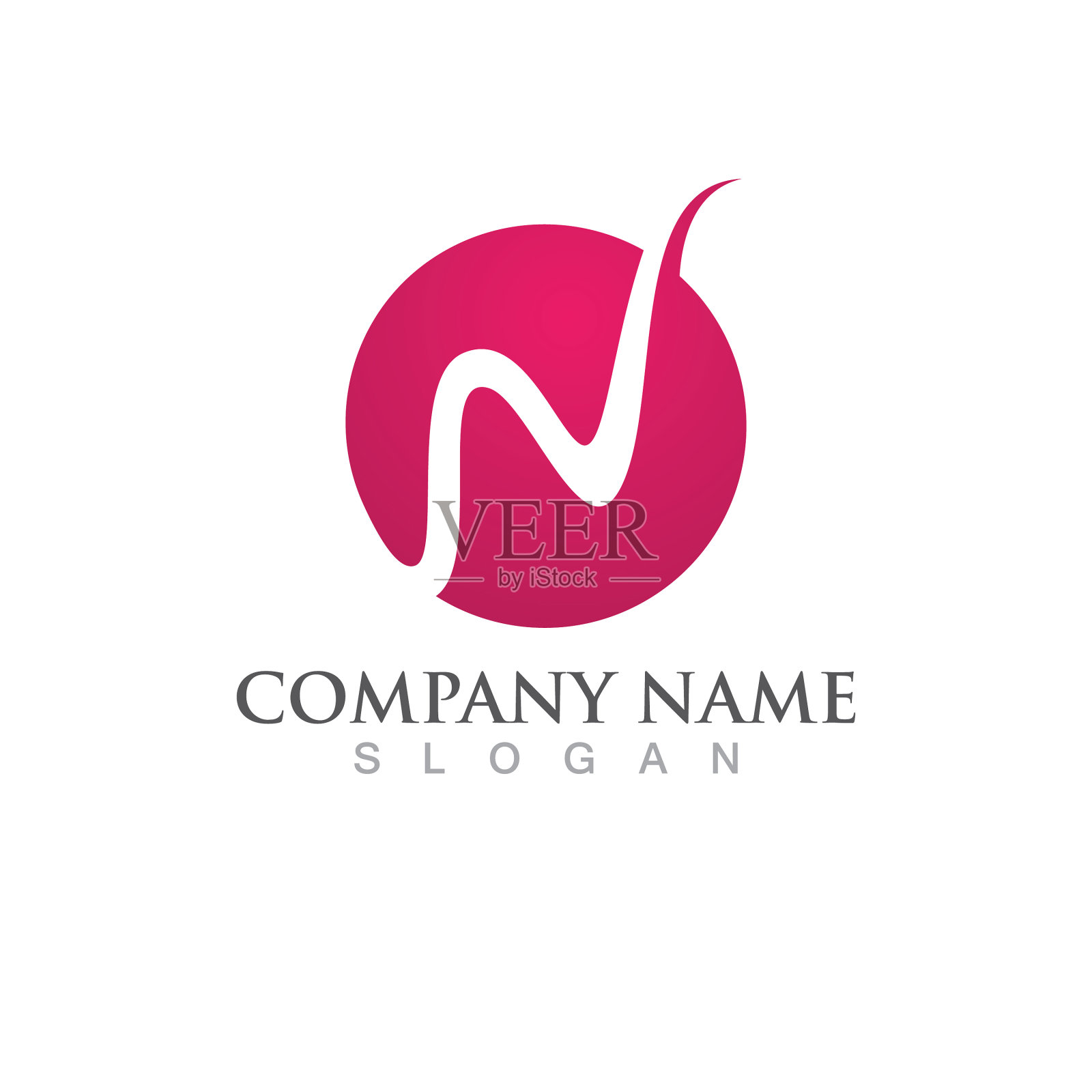 W字母标志模板插画图片素材