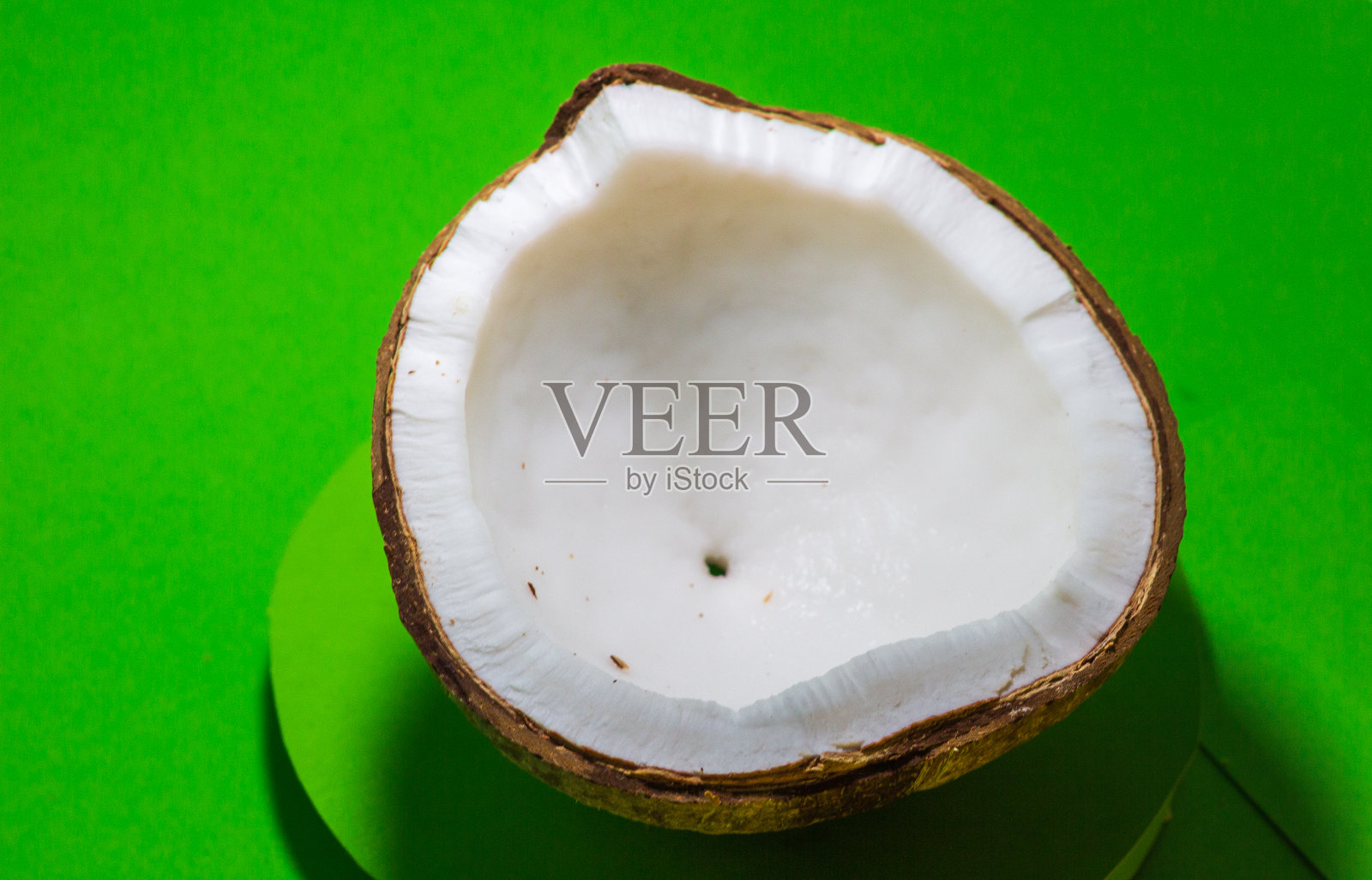 椰子绝缘色度键绿色背景刨花牛奶照片摄影图片