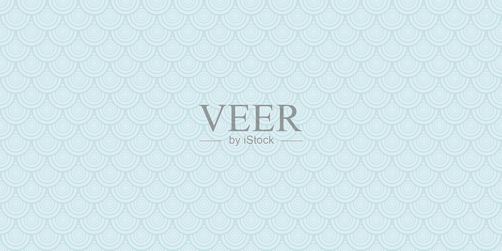 几何抽象蓝色鱼鳞图案插画图片素材