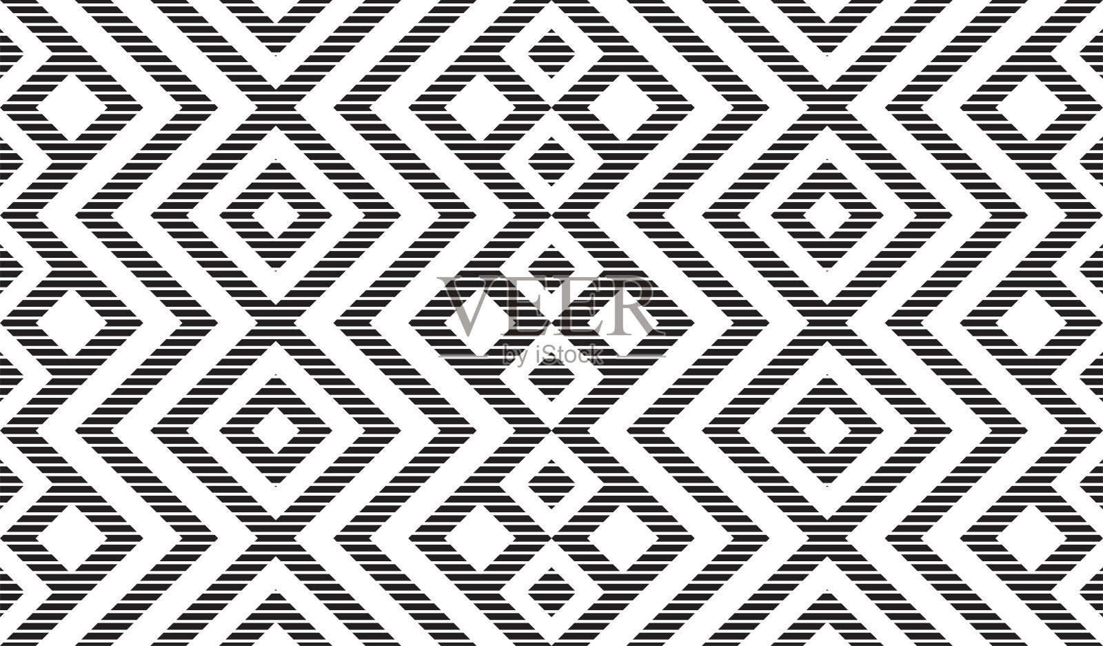 无缝图案重复设计与几何形状。插画图片素材