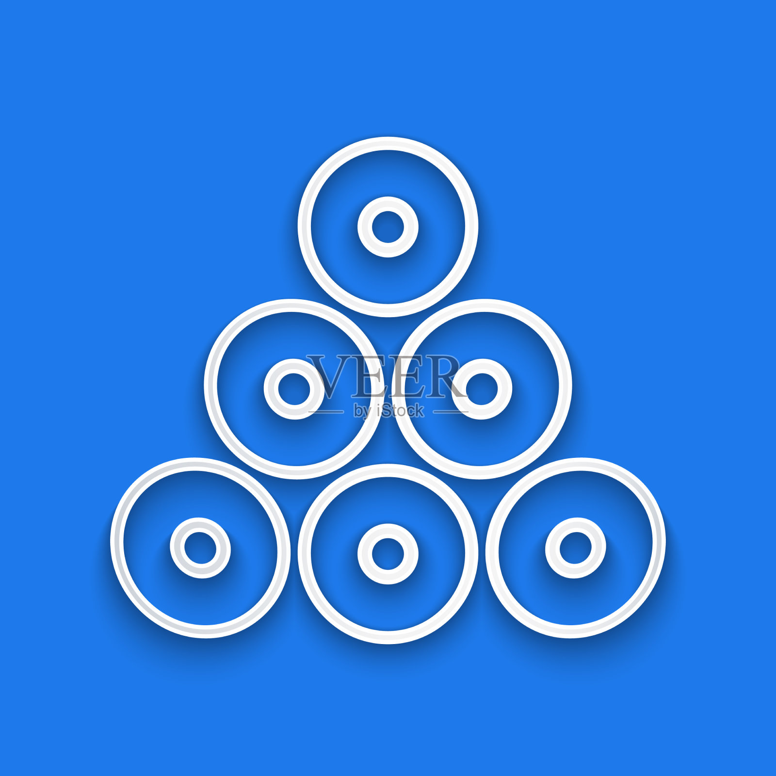 剪纸上的喷漆可以隔绝图标上的蓝色插画图片素材