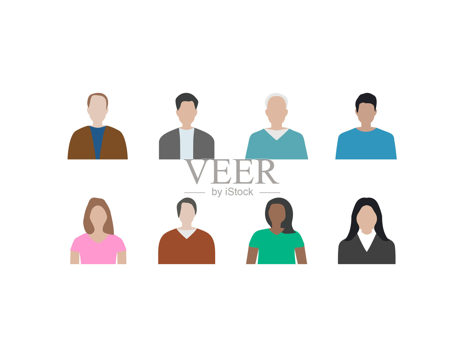 人人平式男人女人图标素材