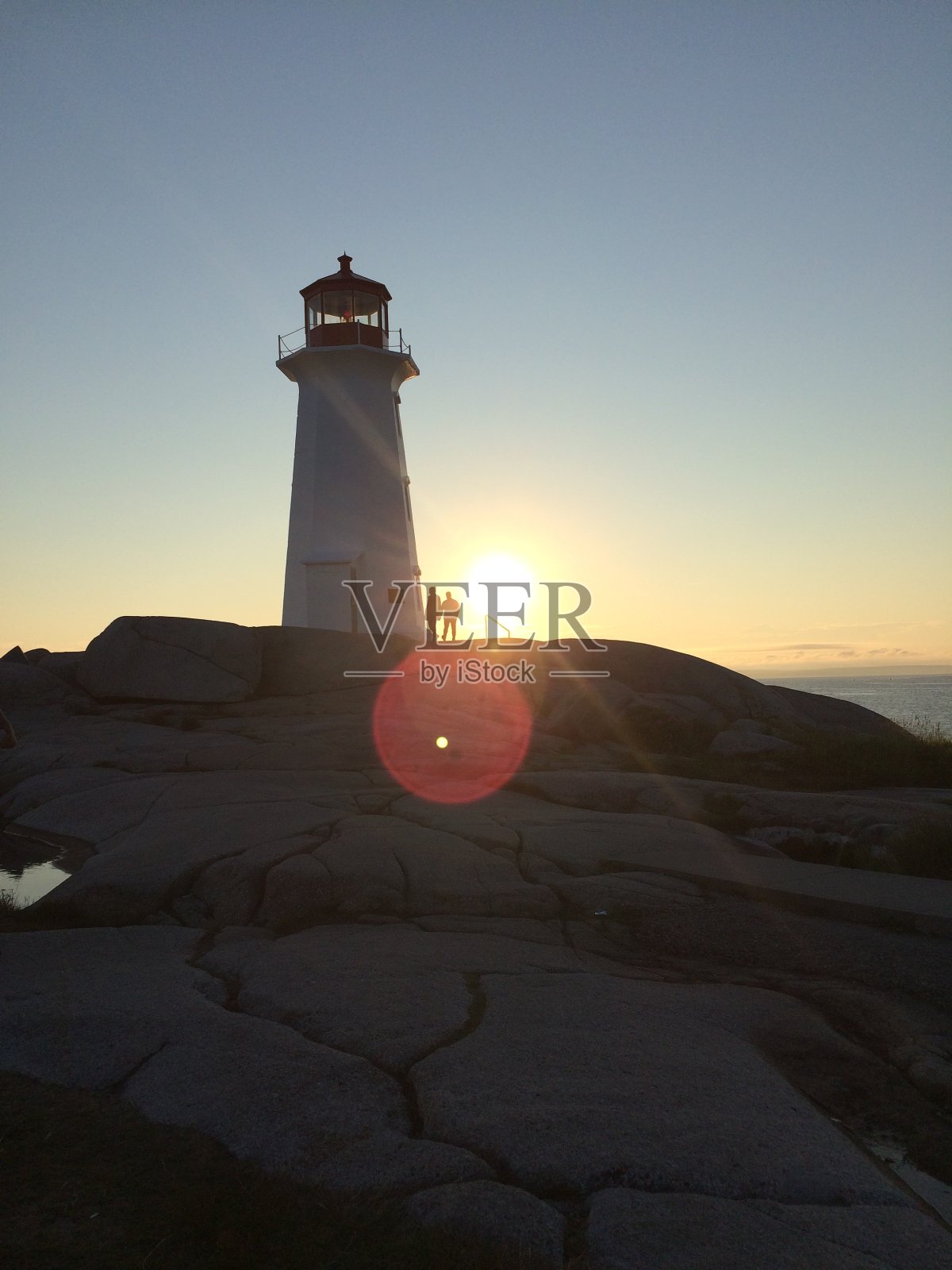 佩吉湾，新斯科舍灯塔照片摄影图片