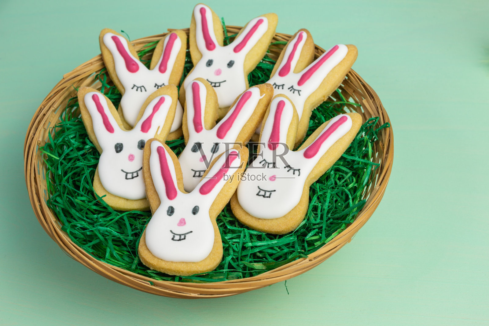 复活节饼干照片摄影图片