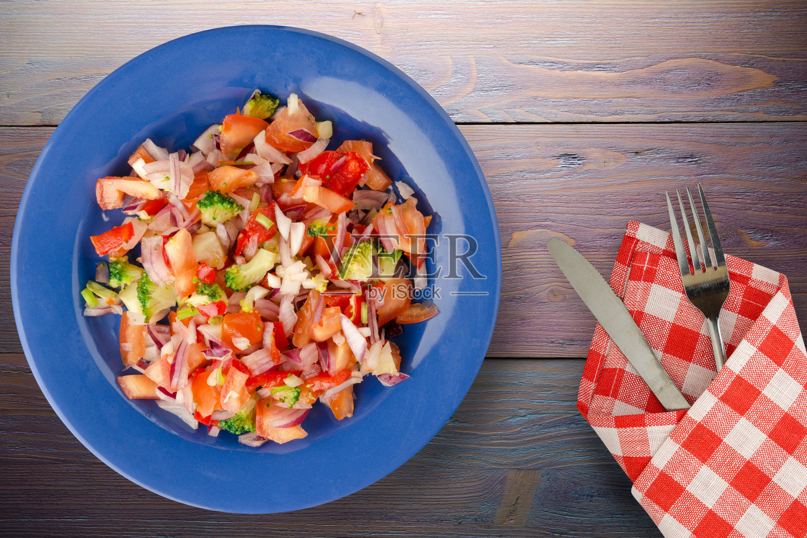 素食食物。从蔬菜沙拉照片摄影图片