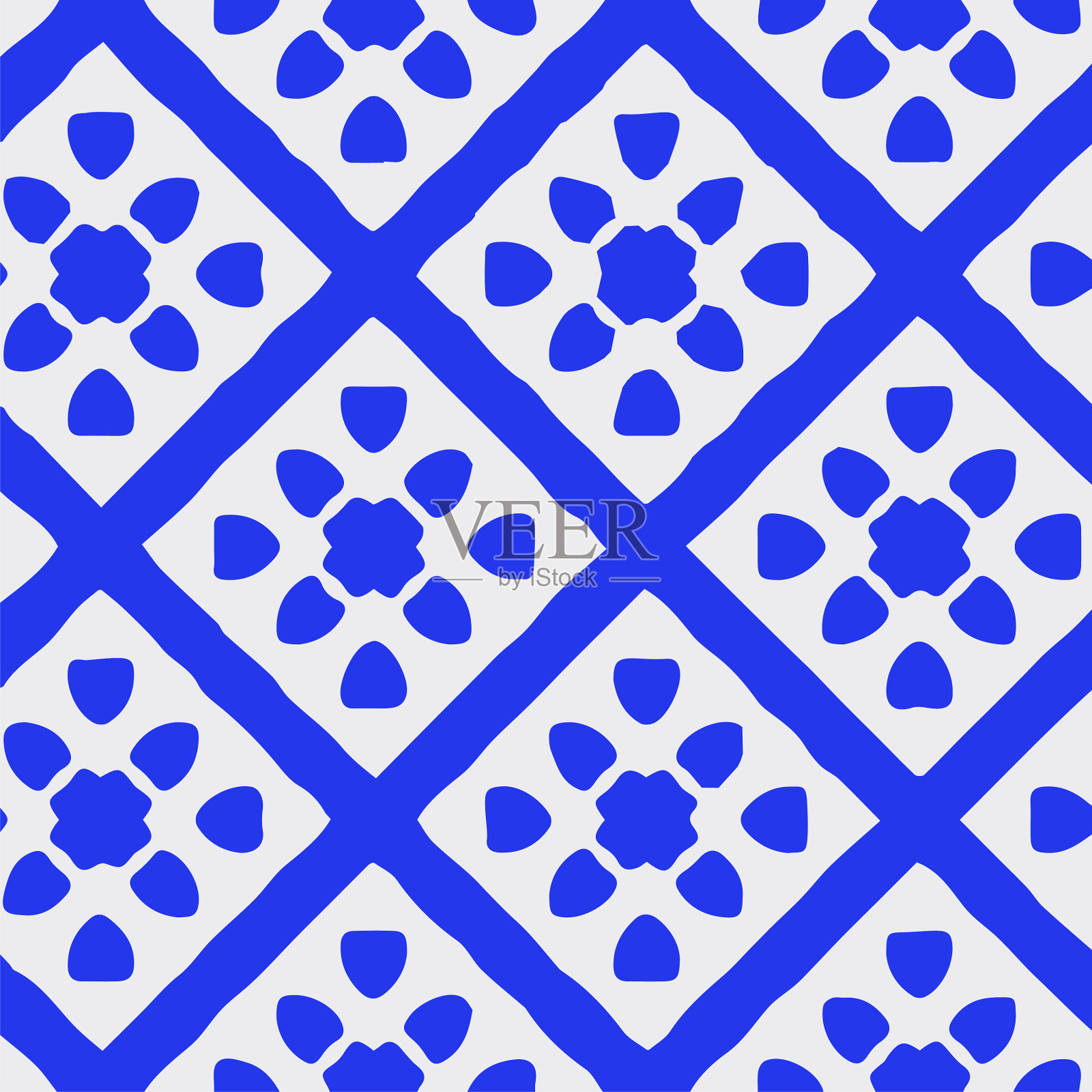 带有三角形元素的几何图案插画图片素材