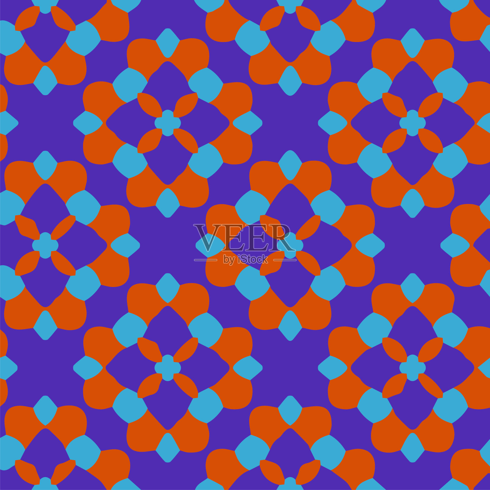 带有三角形元素的几何图案插画图片素材